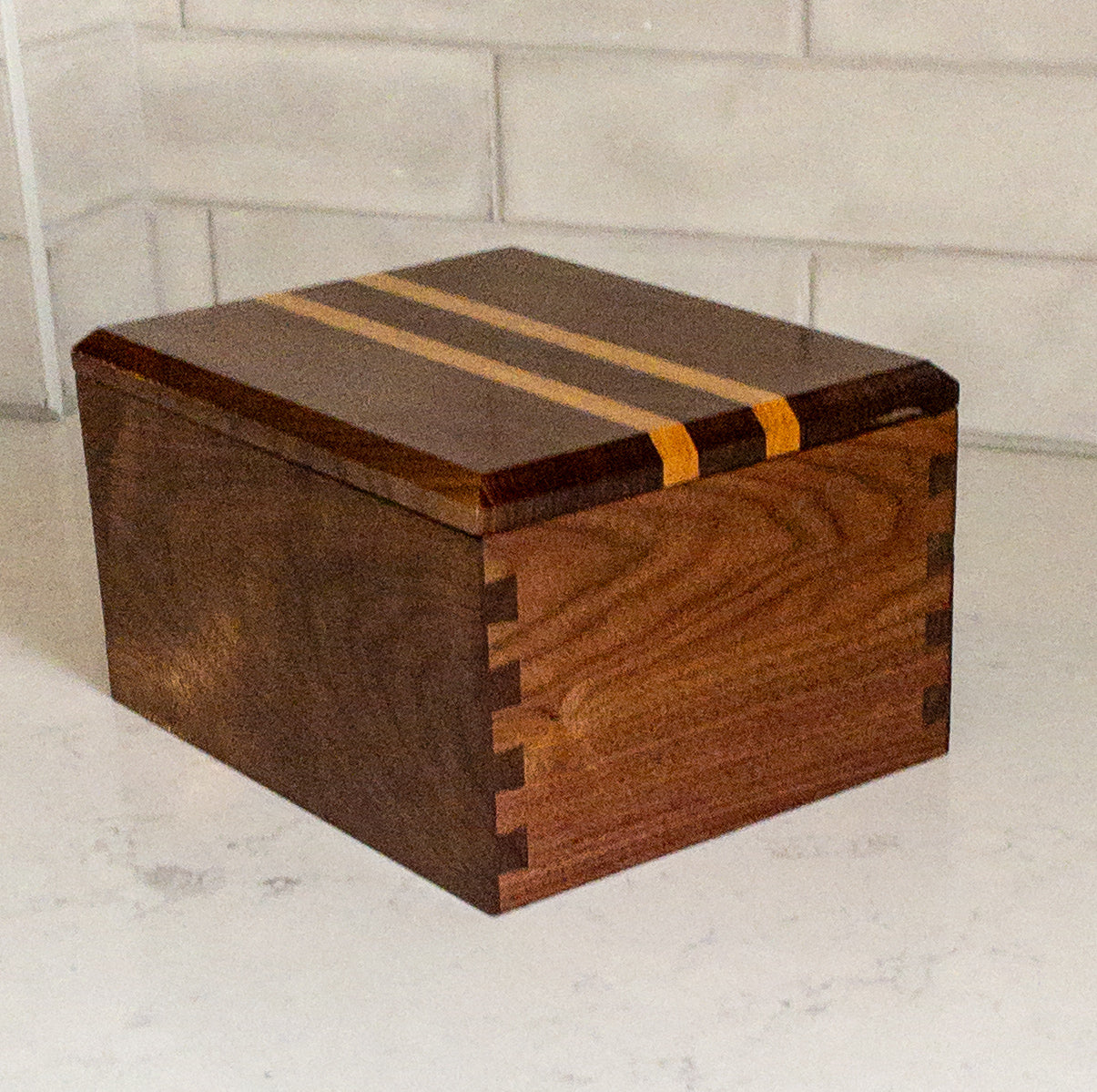 Walnut Keepsake Box, Handcrafted Rorey's Crafted Gifts